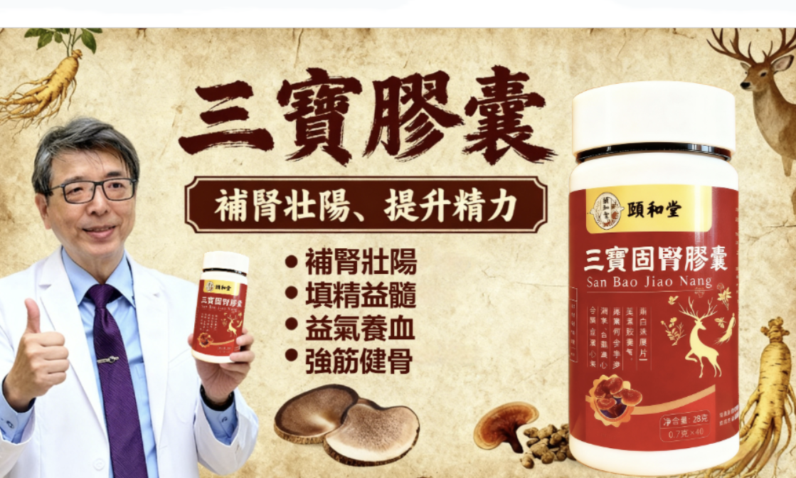 三寶固腎膠囊,男人的加油站!讓你健康每一天! 三寶固腎膠囊,男人的加油站!讓你健康每一天!
